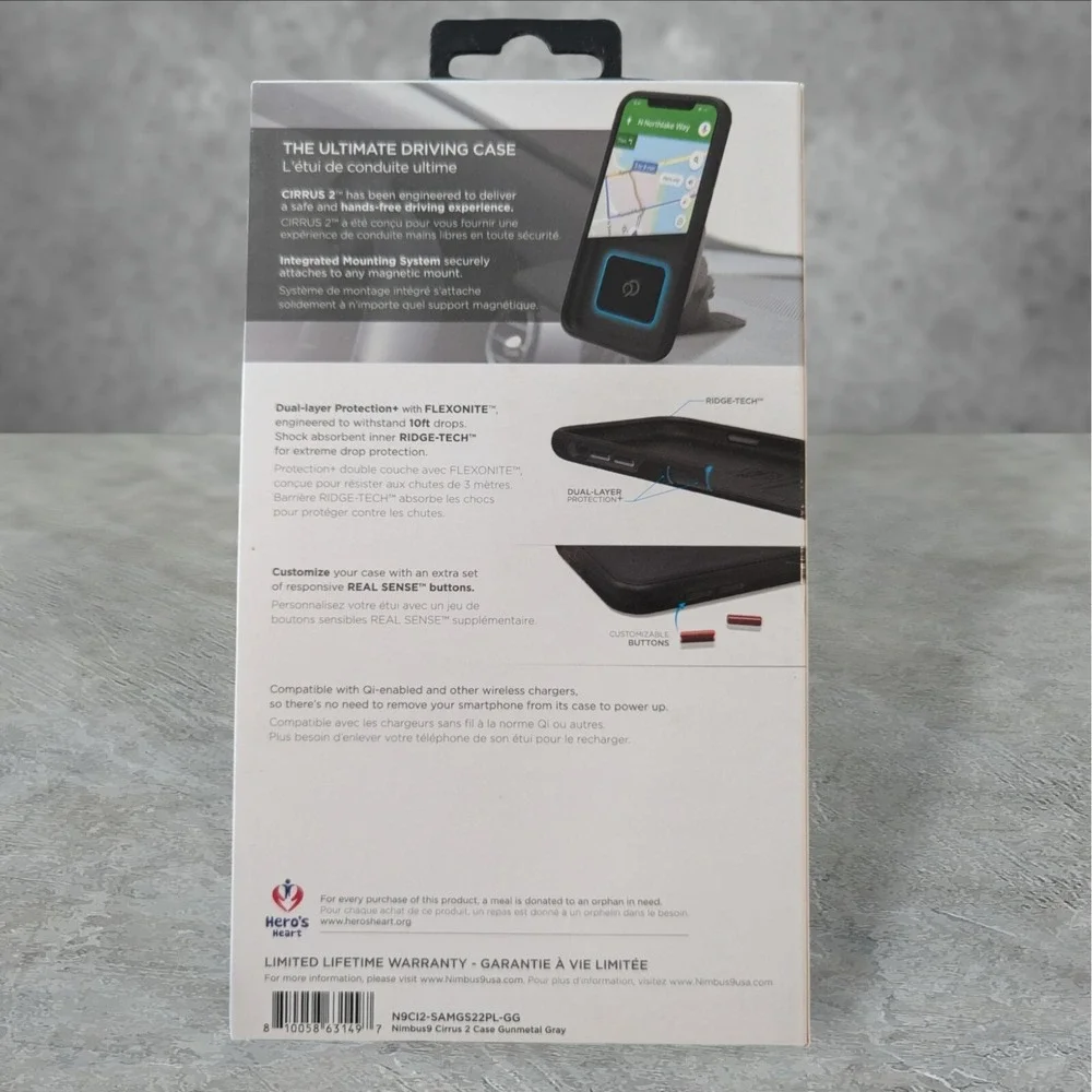 Nimbus9 Cirrus 2 Case for Samsung Galaxy S22+ 5G Gray See Description W7